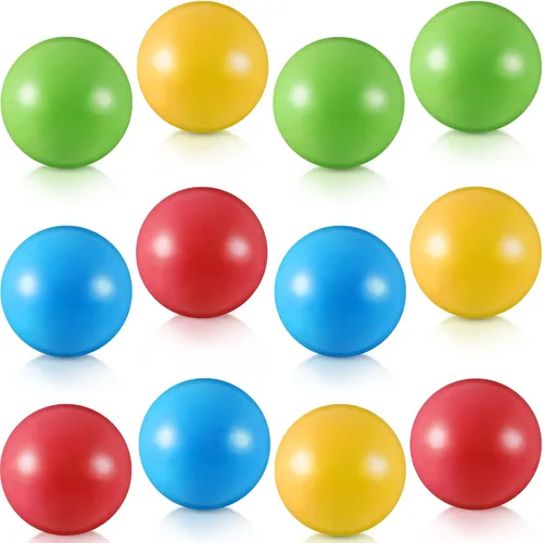 Vista 8 de Civaner 6 bolas de repuesto de plástico multicolor pequeñas, bulldozer popper, bolas de juguete de 1.75 pulgadas, suaves a prueba de aplastamiento
