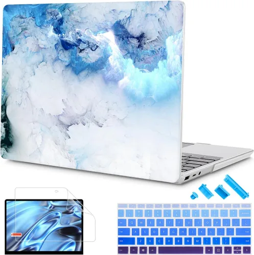 Vista 9 de Mektron Funda para laptop Microsoft Surface GO 3 de 12.4 pulgadas, compatible con Go 2/1, versión 2022-2020, modelo 1943/2013, carcasa rígida