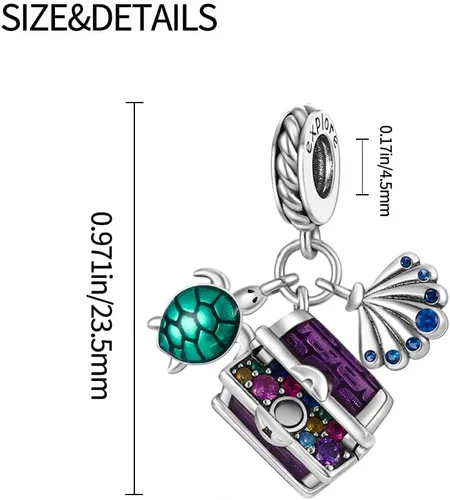 Vista 3 de Pandach 925 Sterling Silver Charms Beads fits Charms Bracelets &Necklace for Woman, Constellation Our Lady Dangle Pendant Bead Girl Jewelry Gifts