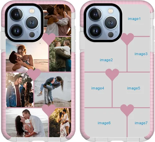 Vista 15 de Funda personalizada para iPhone 12 mini, funda personalizada con collage de fotos con múltiples imágenes, funda personalizada para cumpleaños