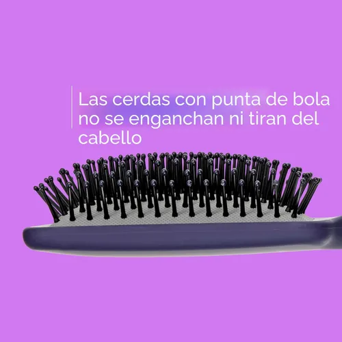 Vista 5 de Conair Cepillo de pelo Velvet Touch Paddle Cushion - Cepillo desenredante - estilos rizados o rectos - hombres o mujeres - desenredante - cuenta