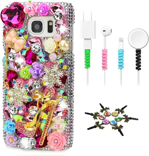 Vista 15 de SSSGCDwCPSeries-23 - Funda con cristales brillantes (hecha a mano), diseño 3D