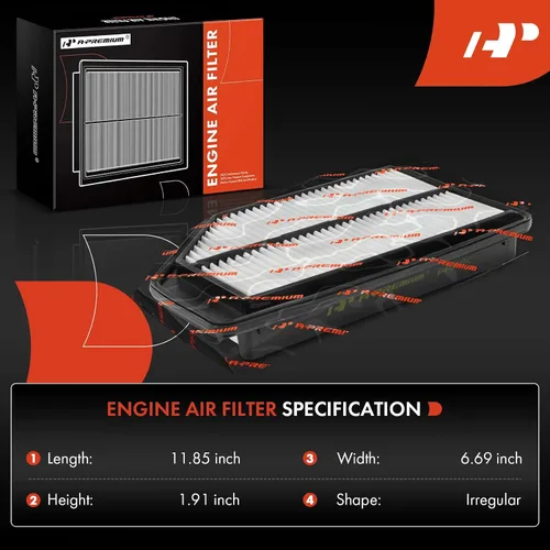 Vista 2 de A-Premium Filtro de aire de motor compatible con Honda Odyssey 3.5L 2011 2012 2013 2014 2015 2016 2017