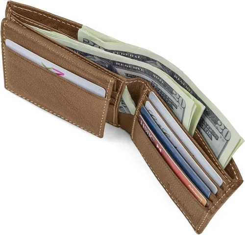 Vista 23 de Timberland Men's Leather Passcase Bifold Wallet Hybrid
