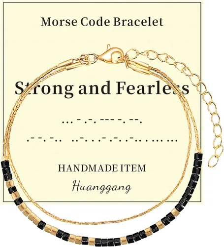 Vista 17 de Regalos inspiradores para mujeres, pulseras con código morse, mensaje secreto para hija, mamá, mejor amiga, profesora, día de la madre, día de San