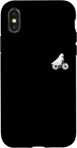 Vista 5 de iPhone 11 Pro Ghost Riding Bicicleta, disfraz de Halloween Ghoul Biker Ciclista caso