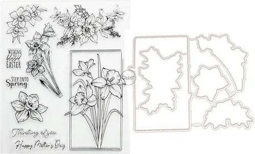 Vista 18 de DzIxY Juego de sellos transparentes y troqueles de corte de metal para hacer tarjetas, álbumes de recortes, suministros de papel, sellos, bolsillos