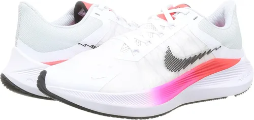 Vista 7 de Nike Zapatos de correr para hombre, BlancoNegroCarmesí Brillante