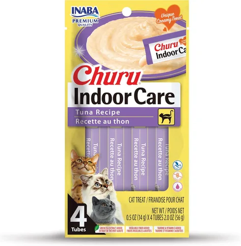 Vista 16 de INABA Churu - Puré para gatos, funcional, cremoso para lamer para gatos, para cuidado en interiores y control de bolas de pelo, 0.5 onzas cada uno