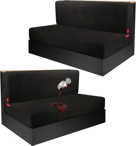 Vista 119 de Fundas de cojín impermeables para sofá, funda elástica lavable con diseño elástico antideslizante, protector de muebles para mascotas y niños