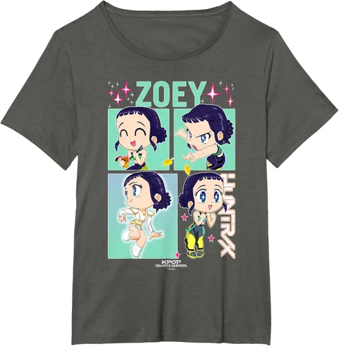 Vista 19 de Kpop Demon Hunters Zoey Camiseta Oficialmente Autorizada