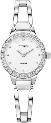 Vista 6 de Reloj de cuarzo Citizen para mujer, acero inoxidable, clásico