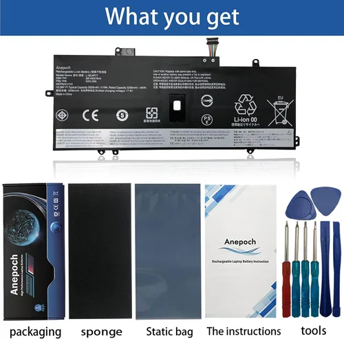 Vista 3 de Batería de repuesto para laptop L18C4P71 02DL006 para Lenovo ThinkPad X1 Yoga 4ª generación / X1 Carbon 7ª 8ª generación SB10K97644 02DL004 L18L4P71