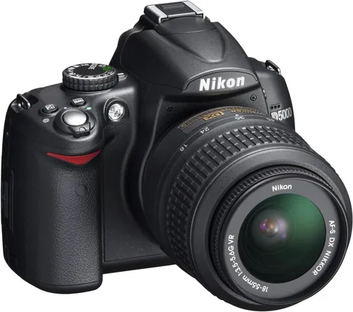 Vista 8 de Nikon D5000 cámara réflex digital 12.3MP DX con lente de 18-55mm f/3.5-5.6G VR y LCD de ángulo variable de 2.7 pulgadas