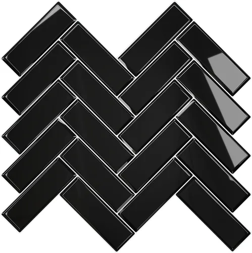 Vista 14 de VEELIKE Azulejos de mármol gris para salpicaduras de pared en muro de cocina en muro de espiga para despegar y pegar, impermeables, 6 hojas