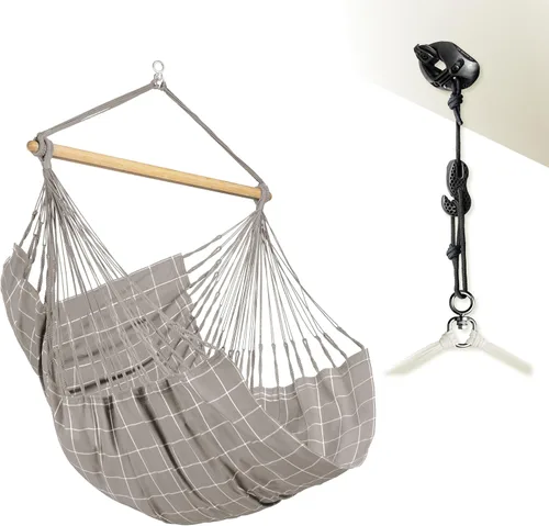 Vista 22 de LA SIESTA Domingo - Silla colgante para exteriores resistente a la intemperie Sea Salt