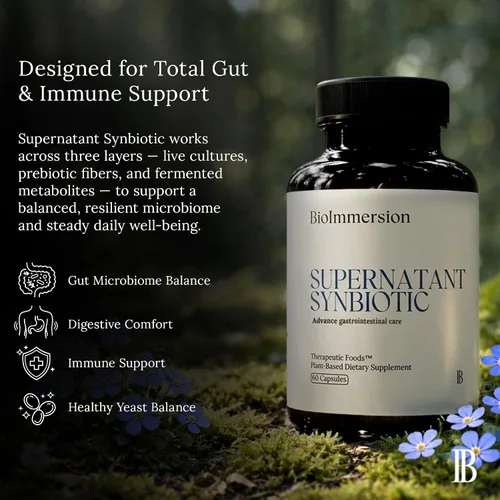 Vista 5 de Supernatant Synbiotic - Prebiótico probiótico posbiótico - Alivia las molestias digestivas, el desequilibrio intestinal y el sobrecrecimiento