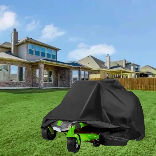Vista 4 de Amberr Cubierta para cortacésped de giro cero para exteriores, ajuste universal para cortacésped y accesorios, cubierta de protección UV impermeable