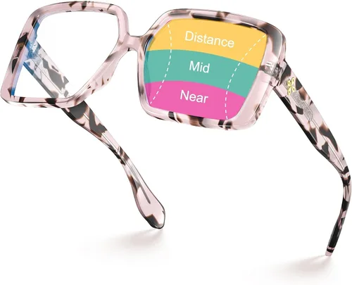 Vista 8 de VISOONE Oversized Anti-Blue Light Progressive Reading Glasses Harvard