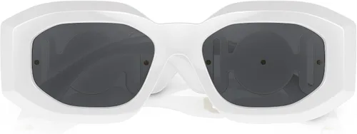 Vista 5 de Versace VE 4425U 314/87 Gafas de sol blancas de plástico irregular con lente gris oscuro de color sólido