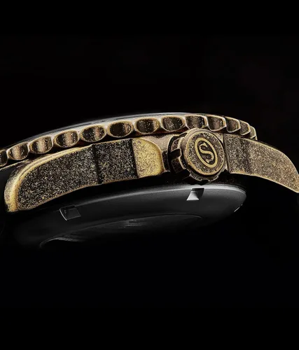 Vista 5 de Stuhrling Original - Reloj suizo automático para hombre con correa de goma