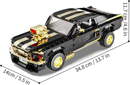 Vista 5 de 1:10 MOC Sports GTRS - Bloques de construcción de automóviles, juguetes para niños o adultos, juego de construcción modelo de coche de carreras