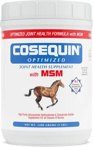 Vista 8 de Nutramax Cosequin - Suplemento optimizado para la salud de las articulaciones del caballo, pellets, 49.38 oz
