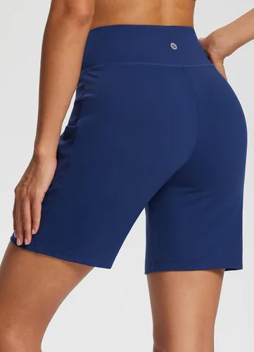 Vista 5 de BALEAF Bermudas para mujer de 7 pulgadas, cintura alta, atléticos, con bolsillos, para verano casual