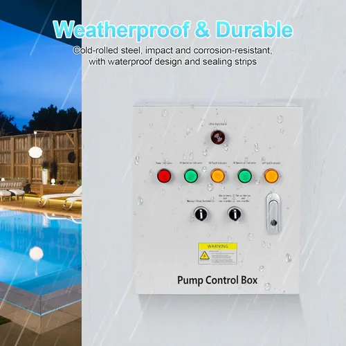Vista 12 de Caja de control de bomba de pozo de 2 HP, monofásico de 220V, 2