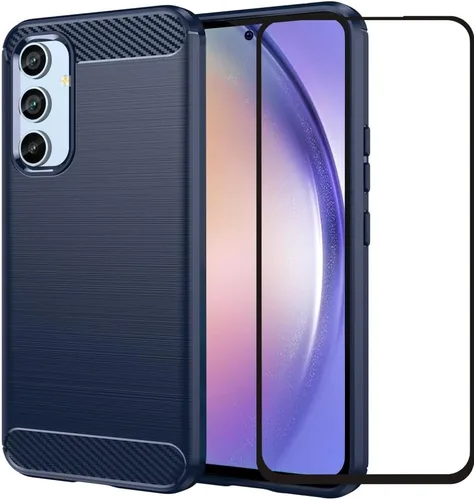 Vista 10 de Funda compatible con Samsung Galaxy A54 5G, con protector de pantalla, absorción de golpes, flexible de goma TPU protectora para A54 5G 2023 de 6.4