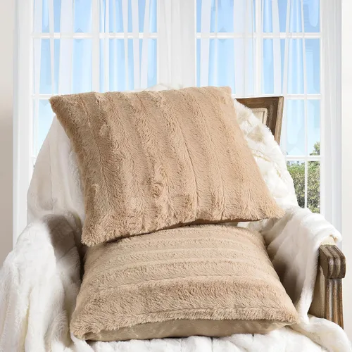 Vista 20 de Cheer Collection Almohadas Decorativas de Piel Sintética - Almohadas Decorativas para Sofá, Almohadas Decorativas para Cama, Almohadas de Acento