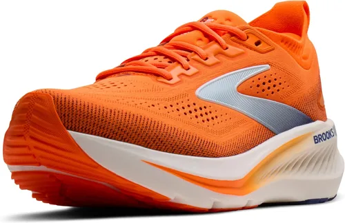 Vista 14 de Brooks Men’s Glycerin GTS 23 Running Shoe Arctic Wolf Angora Naranja