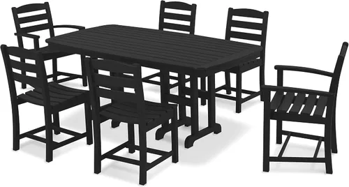 Vista 11 de POLYWOOD® La Casa Café - Juego de comedor, Aruba/Blanco
