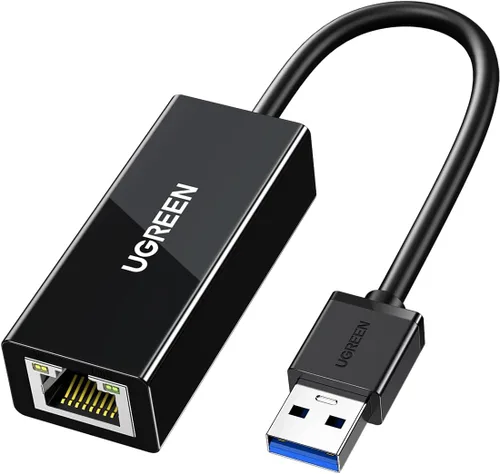 Vista 8 de UGREEN Adaptador USB a Ethernet, Adaptador Ethernet Plug and Play de 1000Mbps con USB 3.0, Sin Necesidad de Controlador, Dongle de Red LAN RJ45