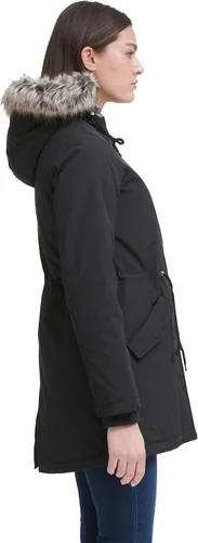 Vista 2 de Levi's Chaqueta parka con capucha y forro de piel sintética para mujer