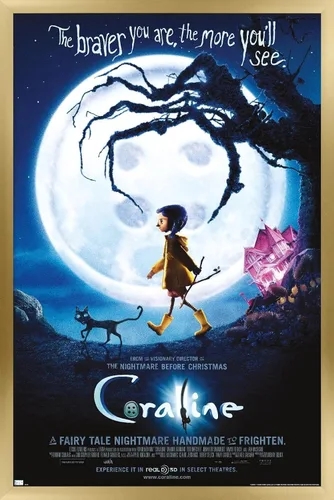 Vista 18 de Trends International Coraline - Póster de pared de una hoja Braver, 14.72 x 22.37 pulgadas, versión enmarcada de madera de granero Versión enmarcada