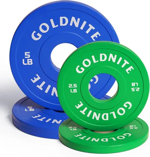 Vista 8 de Juego de Placas de Cambio 1.25LB 2.5LB 5LB Juego de Placas de Peso Fraccionario Placas Bumper Olímpicas para Entrenamiento Cruzado Inserto de Acero