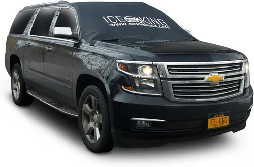 Vista 2 de Cubierta magnética para parabrisas, tamaño enorme que se adapta a cualquier automóvil, camión, SUV, camioneta o automóvil, mantiene el hielo