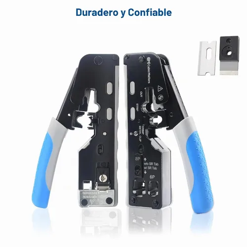 Vista 7 de Cable Matters Herramienta de Crimpado Modular Todo en Uno Ethernet Cat 8 (Herramienta de Crimpado Cat5 Cat6 Cat7 Cat8) para Conectores Pasantes