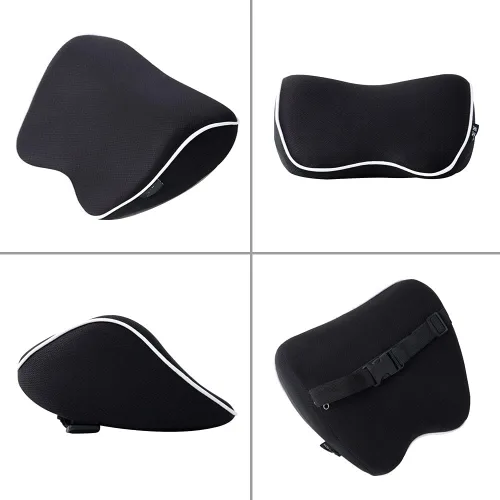 Vista 3 de Paquete de 2 almohadas para el cuello del asiento del automóvil, almohada de apoyo para la cabeza del cuello para aliviar la fatiga del cuello