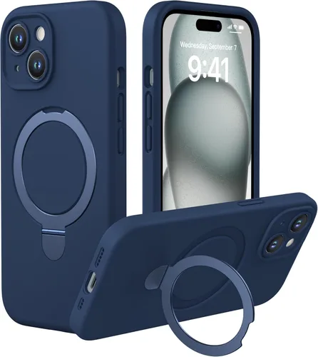Vista 21 de CellEver Funda magnética fuerte para iPhone 14 Pro Max [para carga MagSafe] [protección de cámara] protección de alta resistencia, funda de silicona
