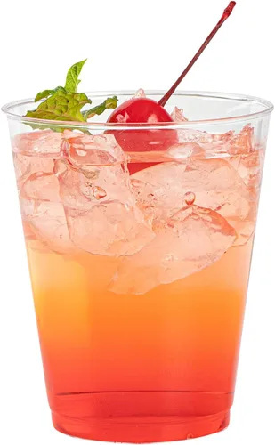 Vista 13 de Restaurantware RW Base - Vasos de fiesta de 8 onzas, 20 vasos de chupito desechables, con borde enrollado, vaso de cóctel de plástico transparente
