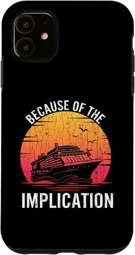 Vista 5 de Funda gráfica divertida para iPhone 15 debido a su implicación