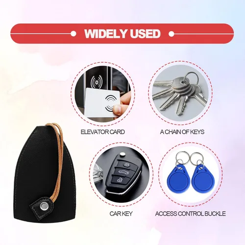 Vista 7 de Reative - Funda extraíble para llaves de automóvil, elegante y creativa, protector de llave de automóvil, funda protectora de cuero extraíble