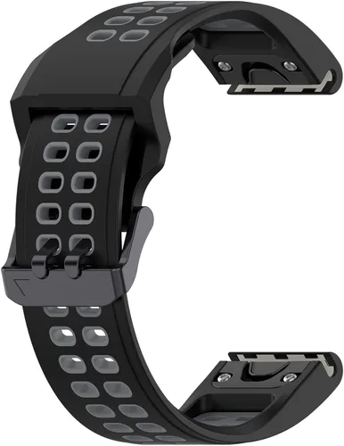 Vista 5 de E ECSEM Compatible con las correas Amazfit Falcon, correa de repuesto de silicona de dos tonos de 0.866 in, pasador de liberación rápida para reloj
