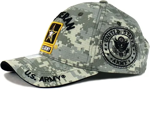 Vista 4 de Gorra de béisbol ajustable con licencia oficial del ejército de EE. UU
