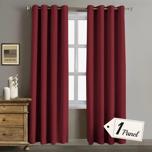 Vista 14 de Rose Home Fashion Cortinas opacas para puerta corrediza, oscurecimiento de la habitación, cortinas con aislamiento térmico para sala de estar