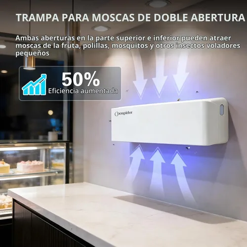 Vista 6 de Trampa de luz UV para moscas de frutas, para interiores, para restaurantes
