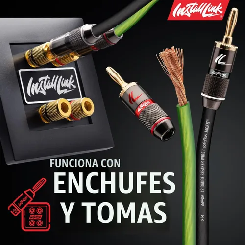 Vista 5 de Install Link Cable de cable de altavoz de calibre 12 AWG (100 pies) estéreo, automóvil o cine en casa, CCA