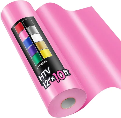 Vista 7 de Rollos de vinilo de transferencia de calor HTV de 12" x 10 pies, negro, Sooez HTV vinilo para camiseta, vinilo para planchar, fácil de cortar